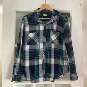 Blue & Green Light Weight Flannel